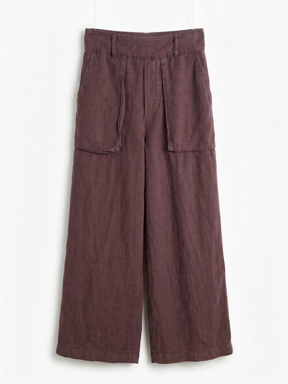 Young Fabulous & Broke Linen Blend Wide Leg Cropped Pants